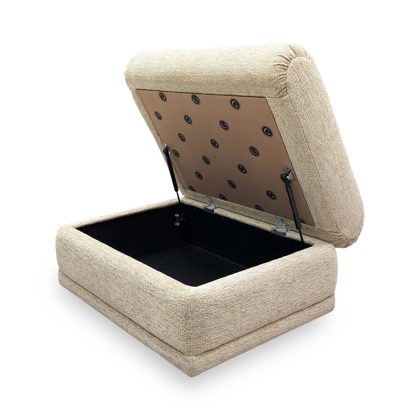 G Plan 'Kingsbury' C030 Kampala Beige Woven Fabric Storage Footstool