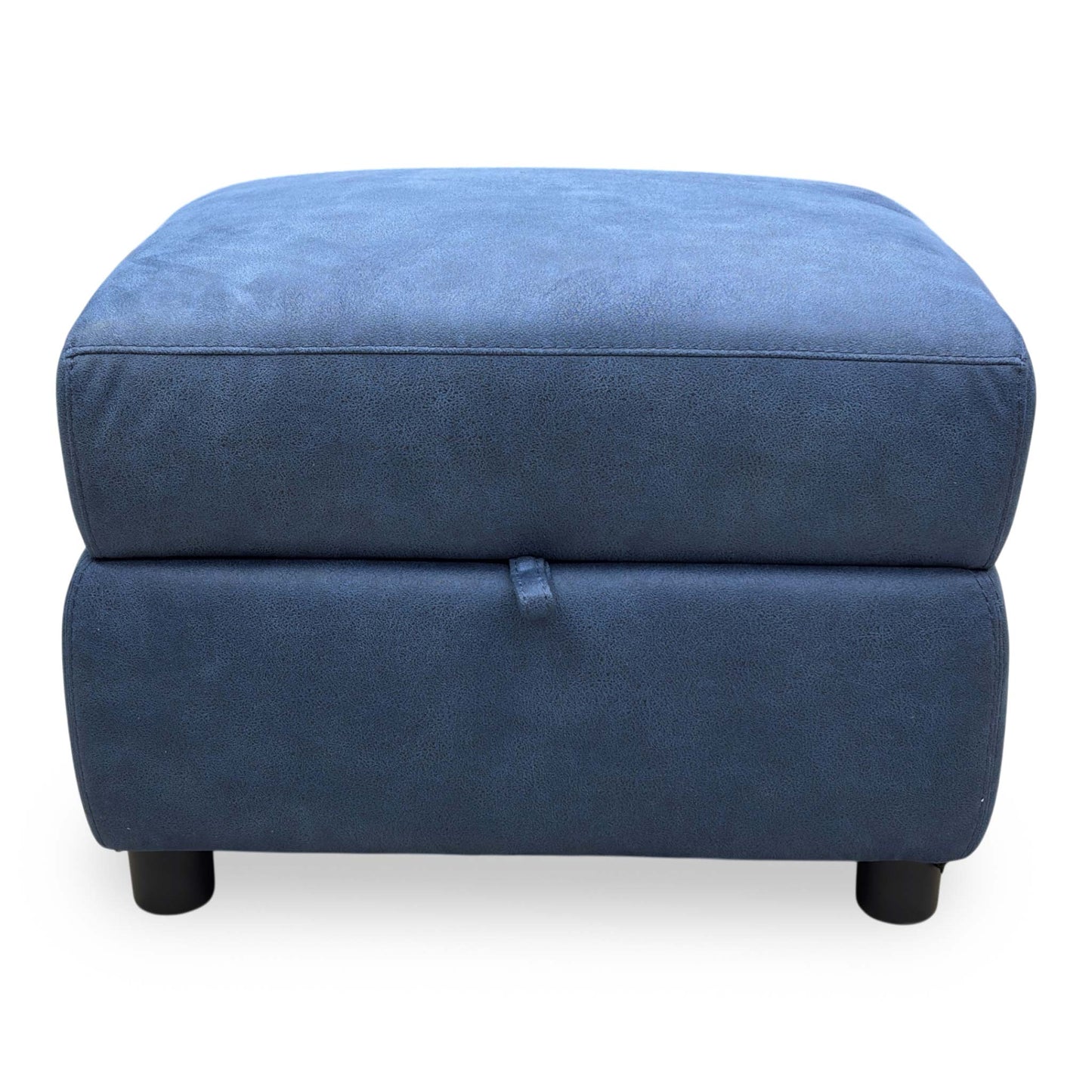 World of Leather 'Hollywood' Bfa-Blj-R10 Blue Fabric Storage Footstool