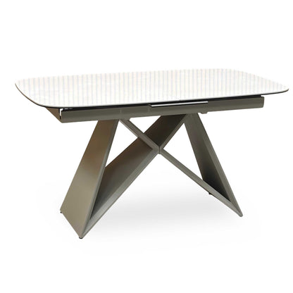 ‘Mirage’ Ceramic Top Small 140cm Pop Up Extending Dining Table