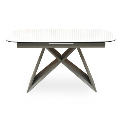 ‘Mirage’ Ceramic Top Small 140cm Pop Up Extending Dining Table