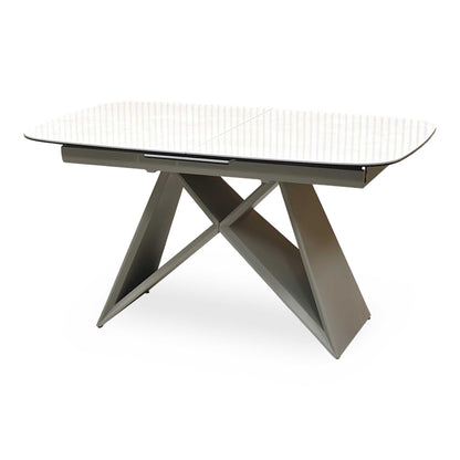 ‘Mirage’ Ceramic Top Small 140cm Pop Up Extending Dining Table