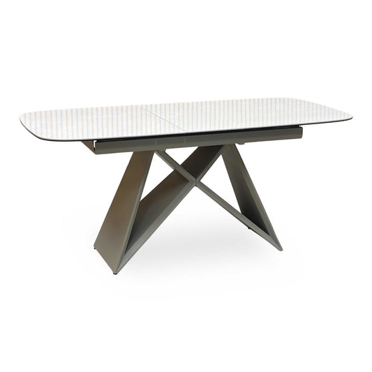 ‘Mirage’ Ceramic Top Small 140cm Pop Up Extending Dining Table