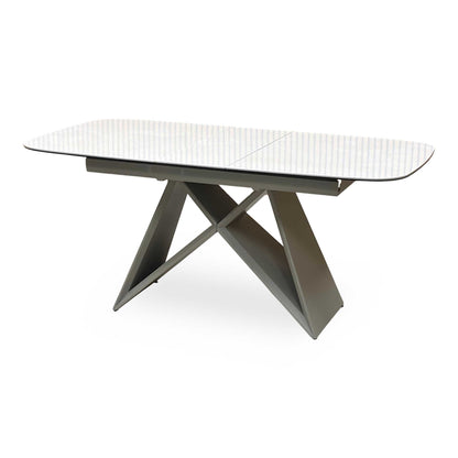 ‘Mirage’ Ceramic Top Small 140cm Pop Up Extending Dining Table