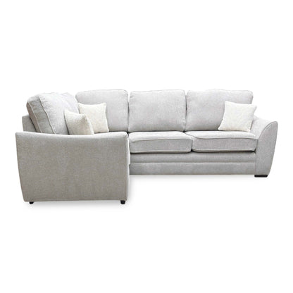 ‘Trinity’ Natural Fabric Left Hand Double Arm Corner Group Sofa