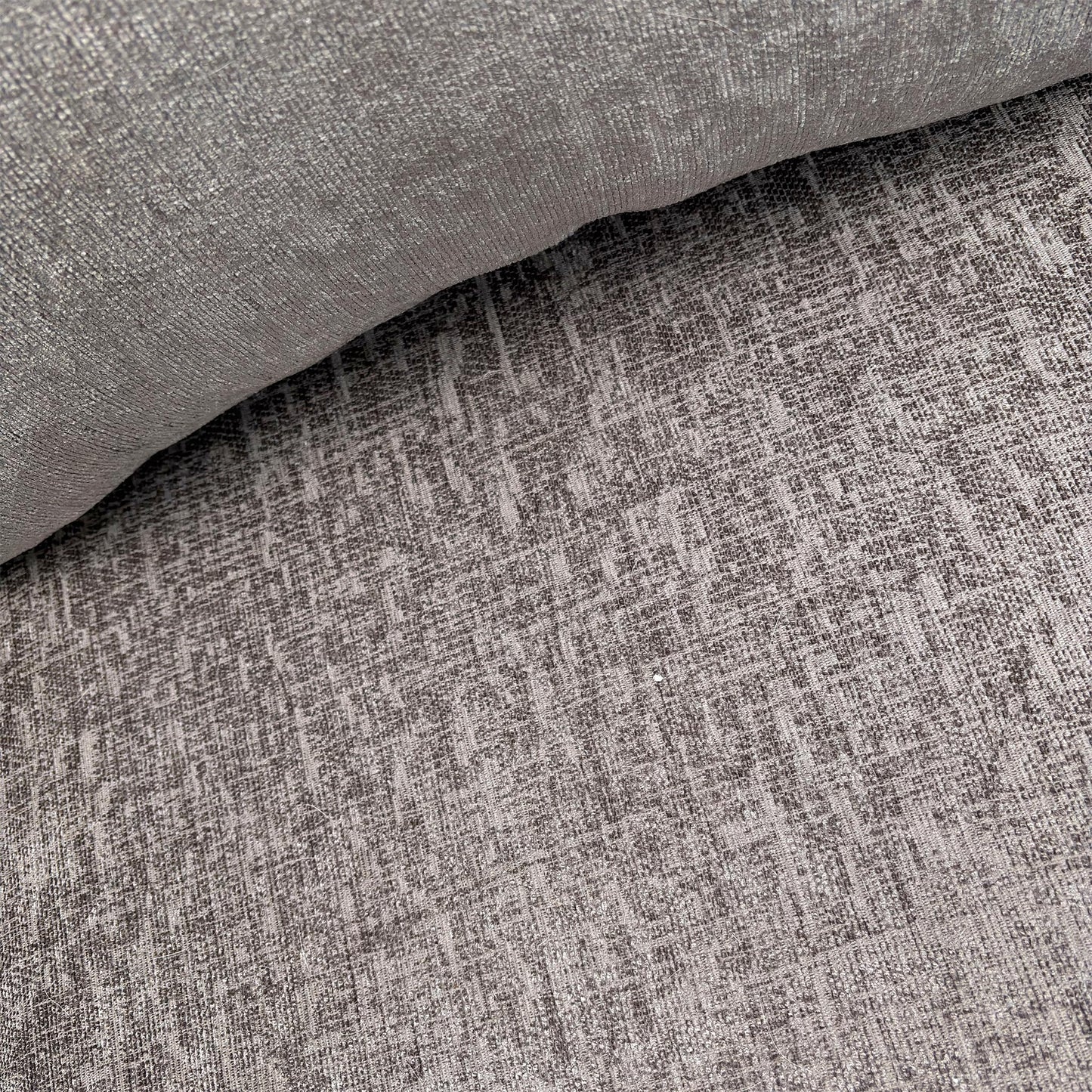 'Narva' Grey Fabric and Faux Leather Combination Standard Back 3 Seater + 2 Seater Sofa Set
