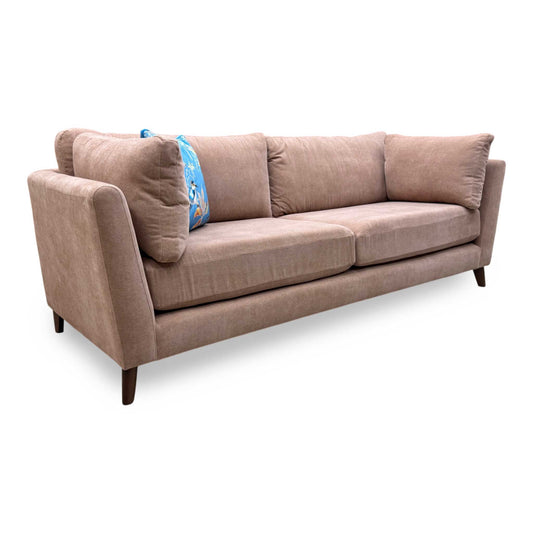'Moda' Rust Fabric 4 Seater Sofa