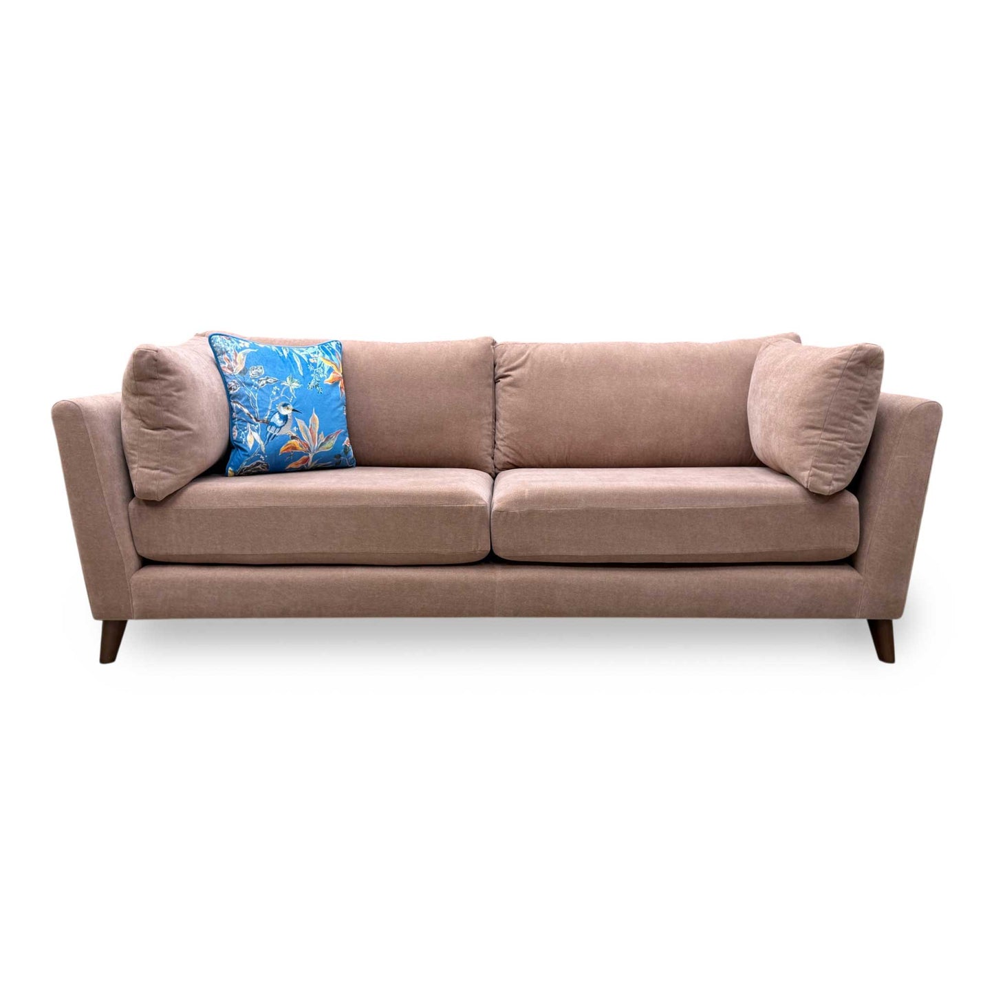 'Moda' Rust Fabric 4 Seater Sofa