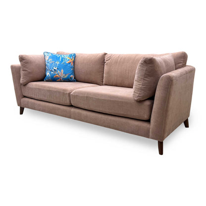'Moda' Rust Fabric 4 Seater Sofa