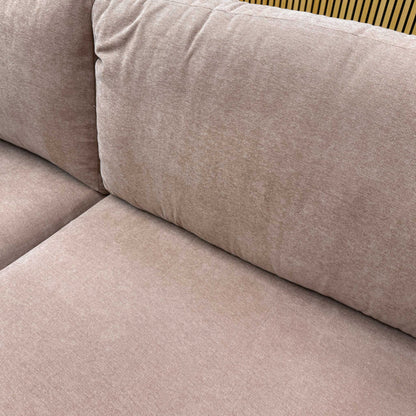 'Moda' Rust Fabric 4 Seater Sofa