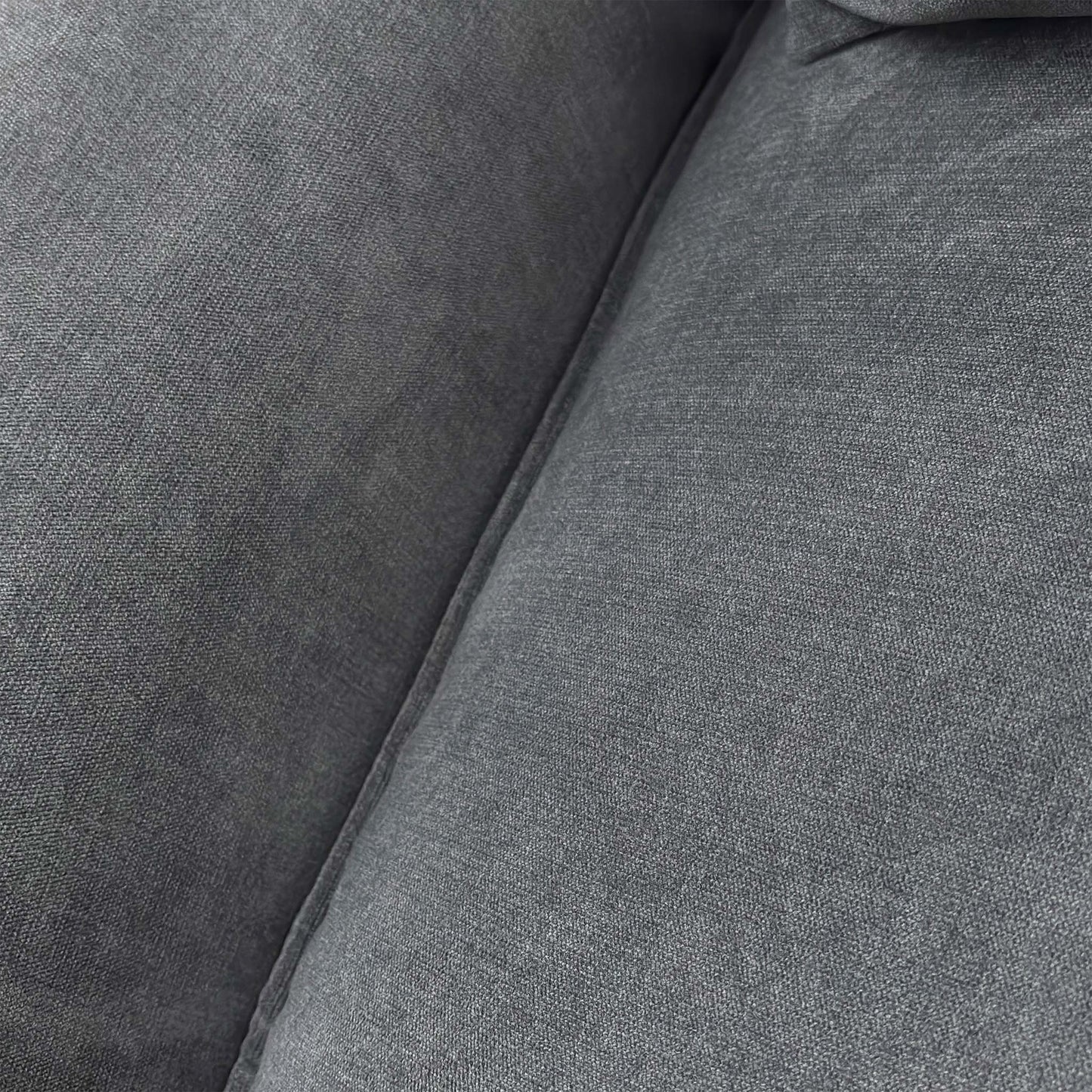 ‘Denton’ Grey Chenille Fabric Wing Chair