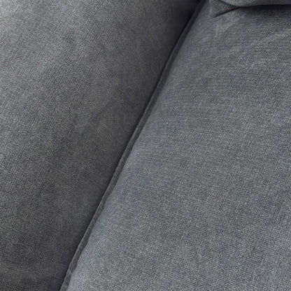 ‘Denton’ Grey Chenille Fabric Wing Chair