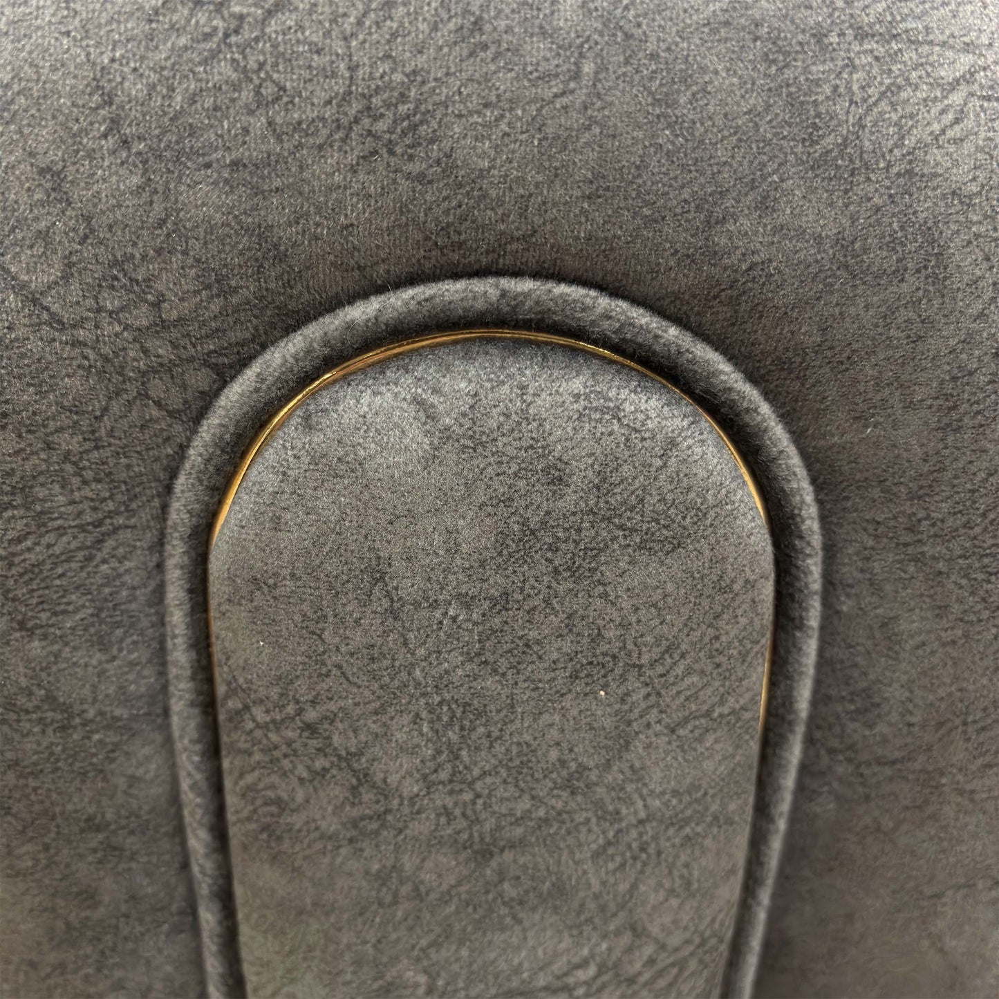 'Amara' Charcoal Velvet Snuggle Chairs - Set of 2