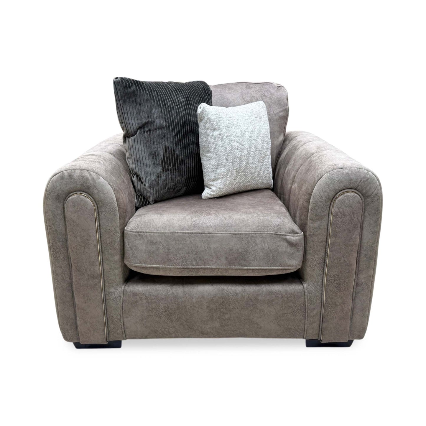 'Amara' Chocolate Velvet Armchair