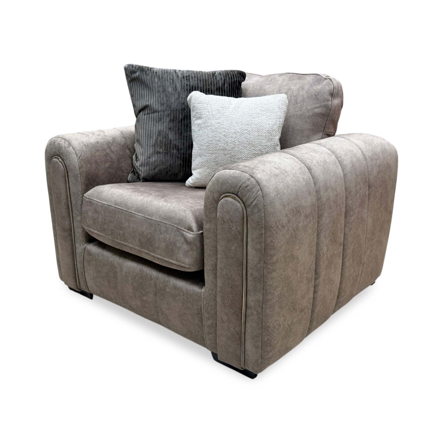 'Amara' Chocolate Velvet Armchair