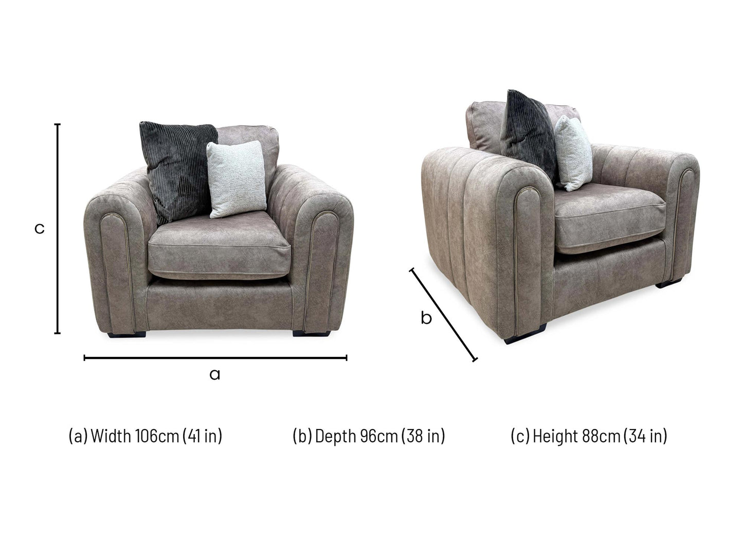 'Amara' Chocolate Velvet Armchair