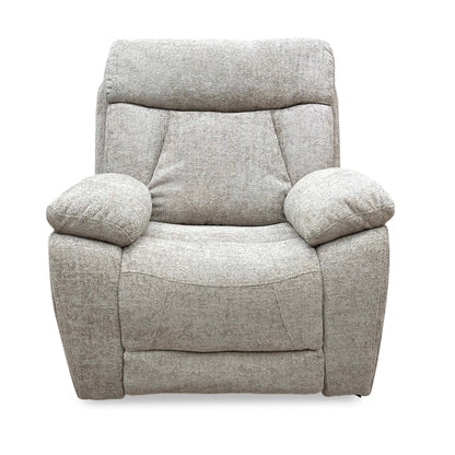 ‘Venice’ Biscuit Fabric Power Recliner Armchair