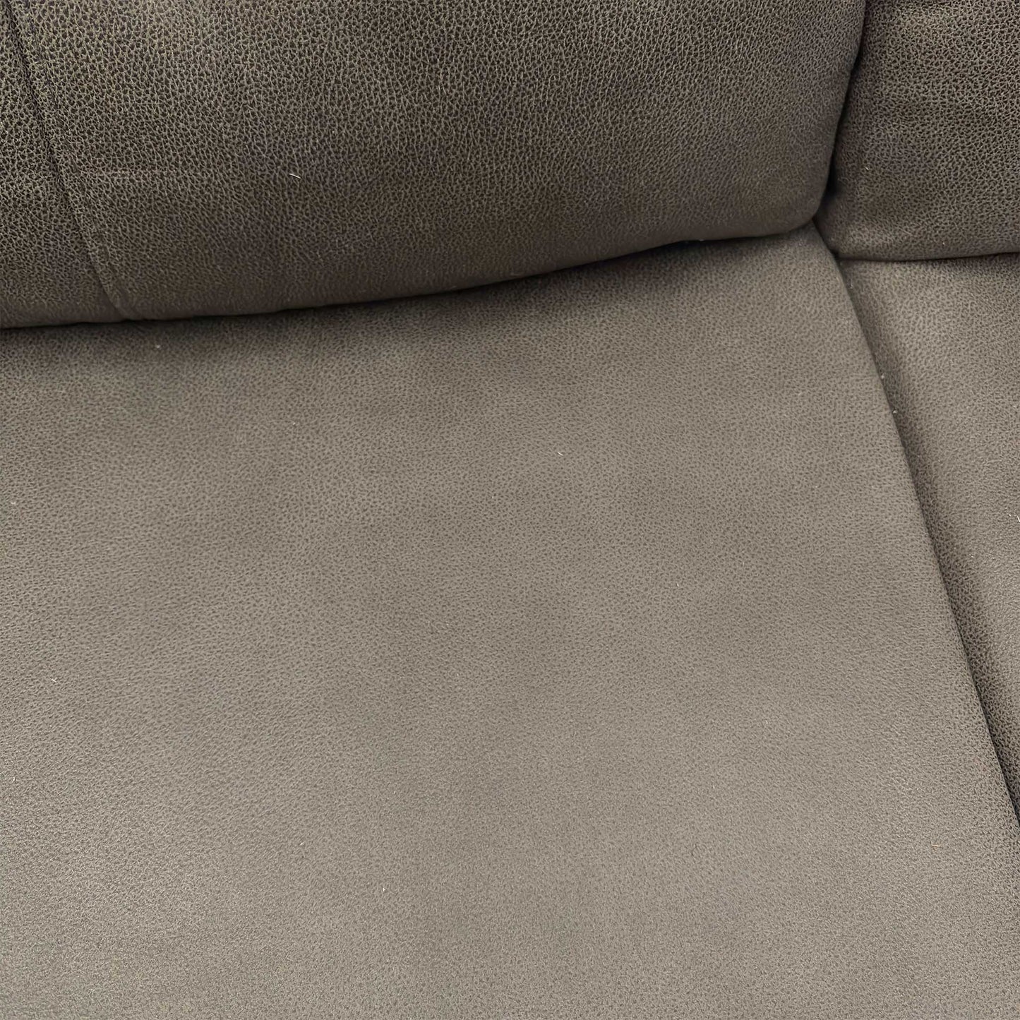 'Roma' Steel Suede Fabric Power Recliner 2 Seater Sofa