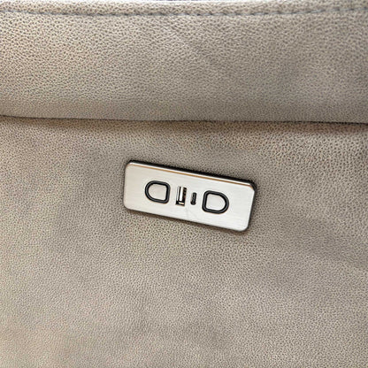 'Roma' Steel Suede Fabric Power Recliner 2 Seater Sofa