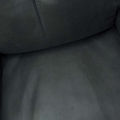 'Roma' Steel Suede Fabric Manual Recliner Armchair