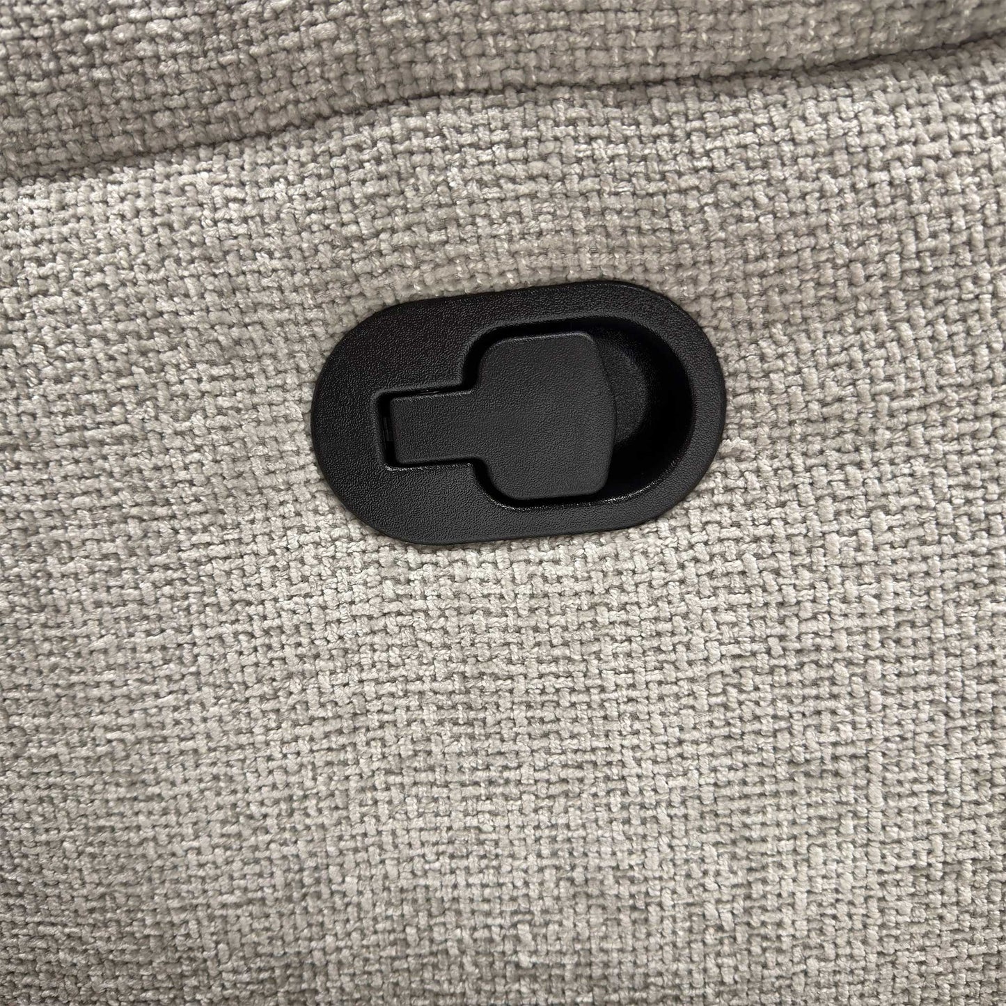 ‘Roma’ Silver Fabric Manual Recliner 2 Seater Sofa