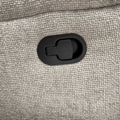 ‘Roma’ Silver Fabric Manual Recliner 2 Seater Sofa