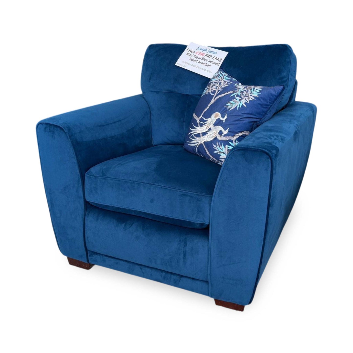 Side perspective look at the chair frame profile, demonstrating its balanced seating depth, supportive upright back slope, and modern compact design.