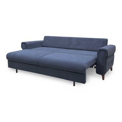 ‘Zoom’ Royal Blue Velvet 3 Seater Sofa Bed