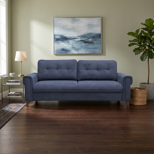 ‘Zoom’ Royal Blue Velvet 3 Seater Sofa Bed