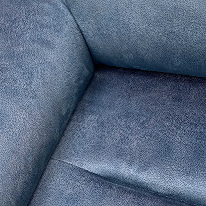 G Plan 'Thornbury' A125 Stingray Indigo Velvet 2 Seater Power Recliner Sofa with Power Headrests and Power Lumbar