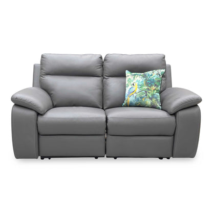 Nicoletti ‘Pepino’ 327 Torello Grigio Scuro Grey Leather 2 Seater Power Recliner Sofa - product photo 5