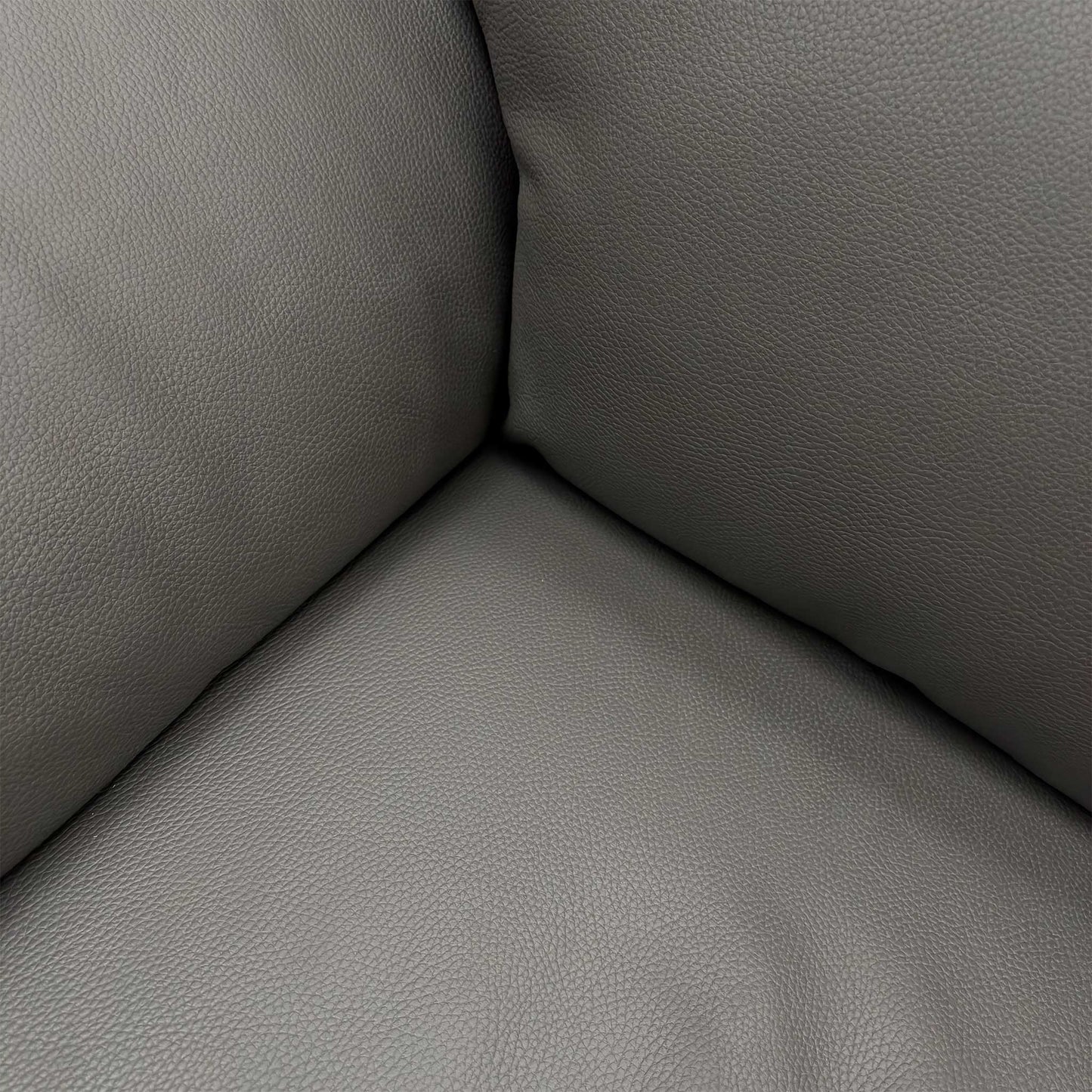 Nicoletti ‘Pepino’ 327 Torello Grigio Scuro Grey Leather 2 Seater Power Recliner Sofa - product photo 7