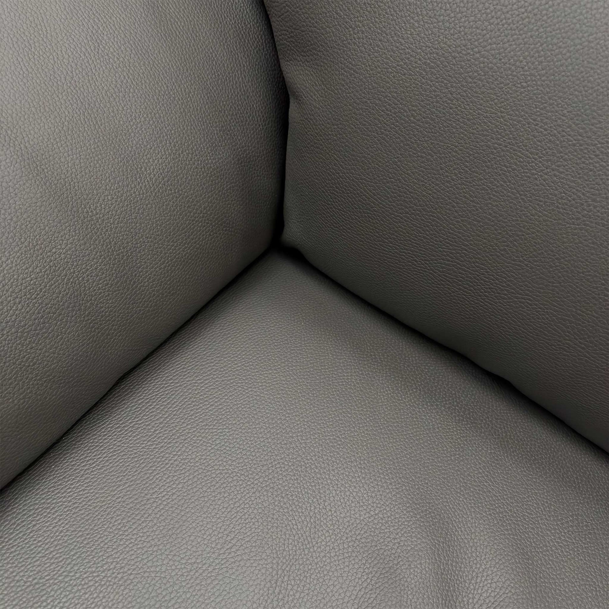 Nicoletti ‘Pepino’ 327 Torello Grigio Scuro Grey Leather 2 Seater Power Recliner Sofa - product photo 7