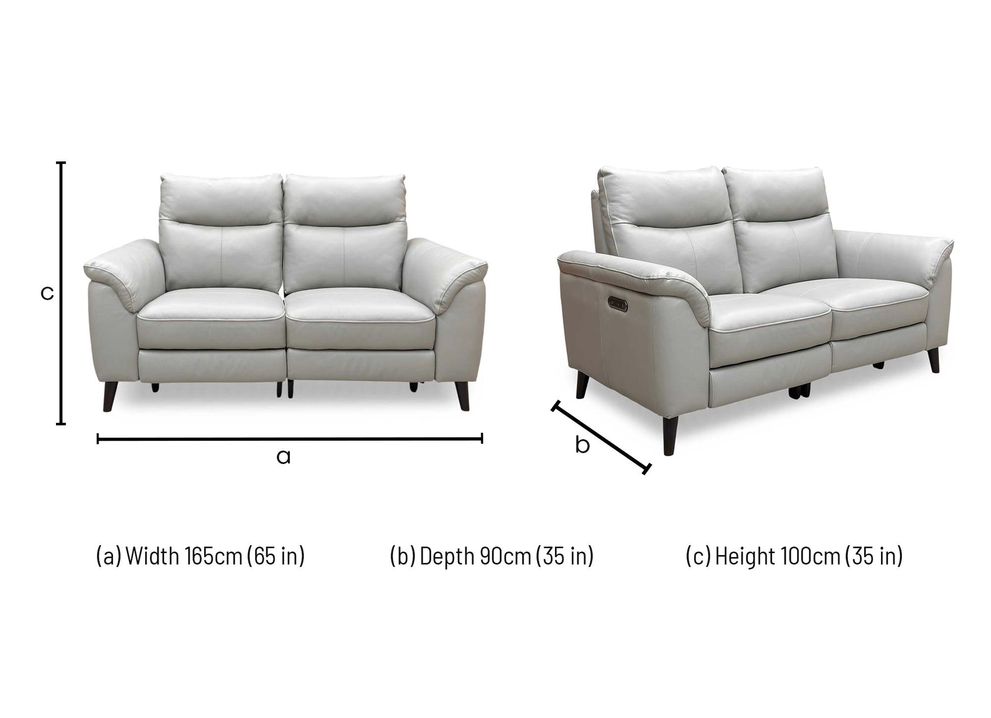 Dimensions diagram for the Morgan Oslo 2-seater.