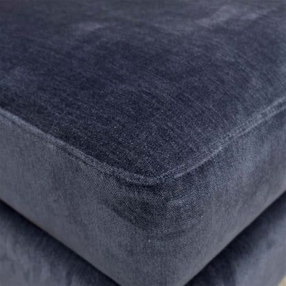 ‘Moderna' Mht Ink Blue Sw Linen Fabric Storage Footstool