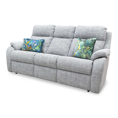 G Plan ‘Kingsbury’ Light Grey Woven Fabric 3 Seater Sofa