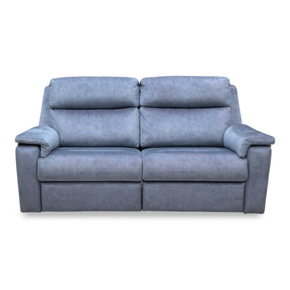 G Plan ‘Thornbury’ A125 Stingray Indigo Velvet 3 Seater Power Recliner Sofa with Power Headrest