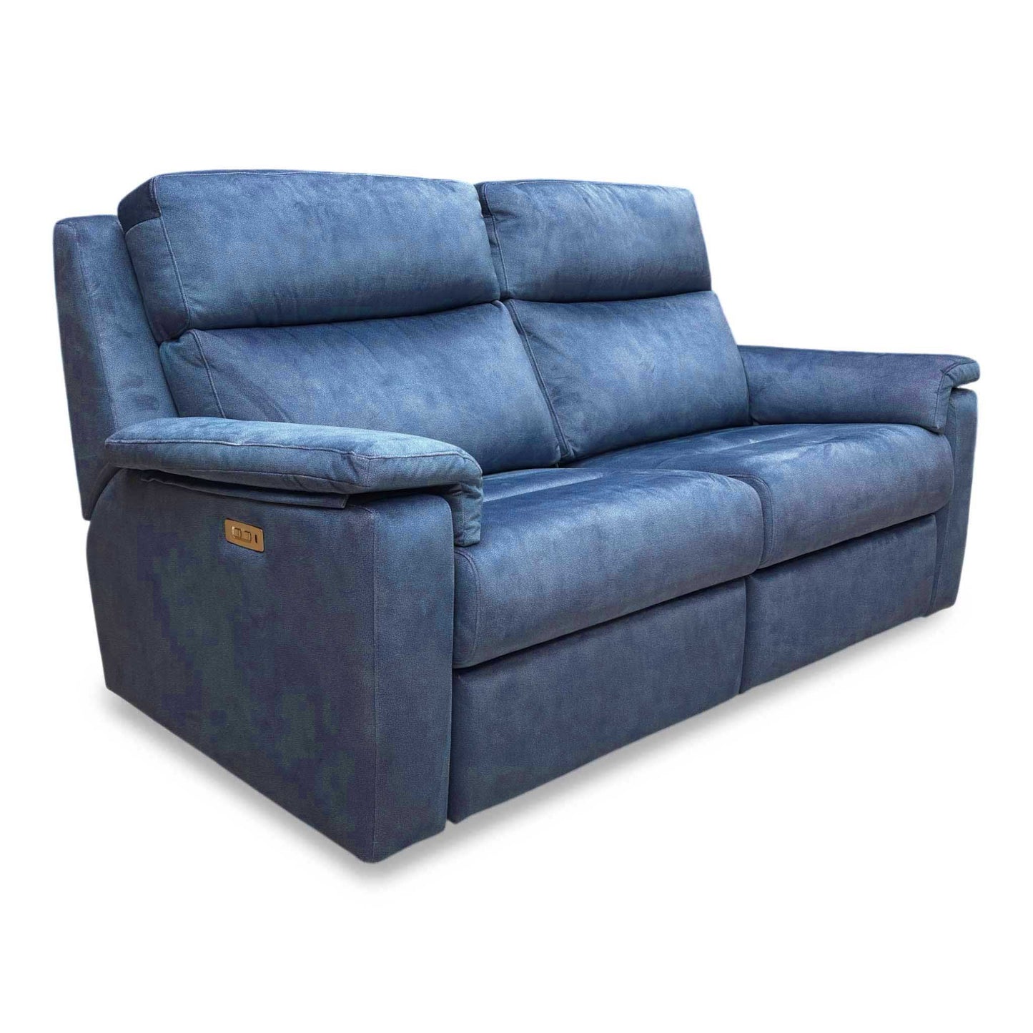 G Plan ‘Thornbury’ A125 Stingray Indigo Velvet 3 Seater Power Recliner Sofa – view 4