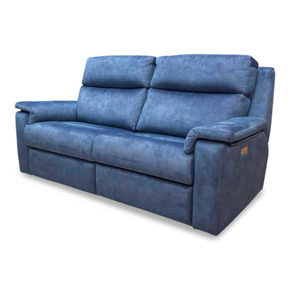 G Plan ‘Thornbury’ A125 Stingray Indigo Velvet 3 Seater Power Recliner Sofa – view 5