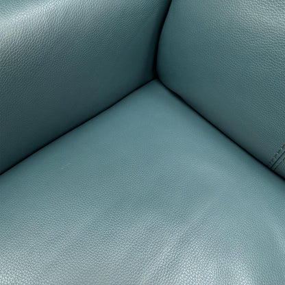 World of Leather Compact Collection ‘Petit’ Nc-301e Lake Green Leather 2 Seater Power Recliner Sofa + Power Chair + Power Chair