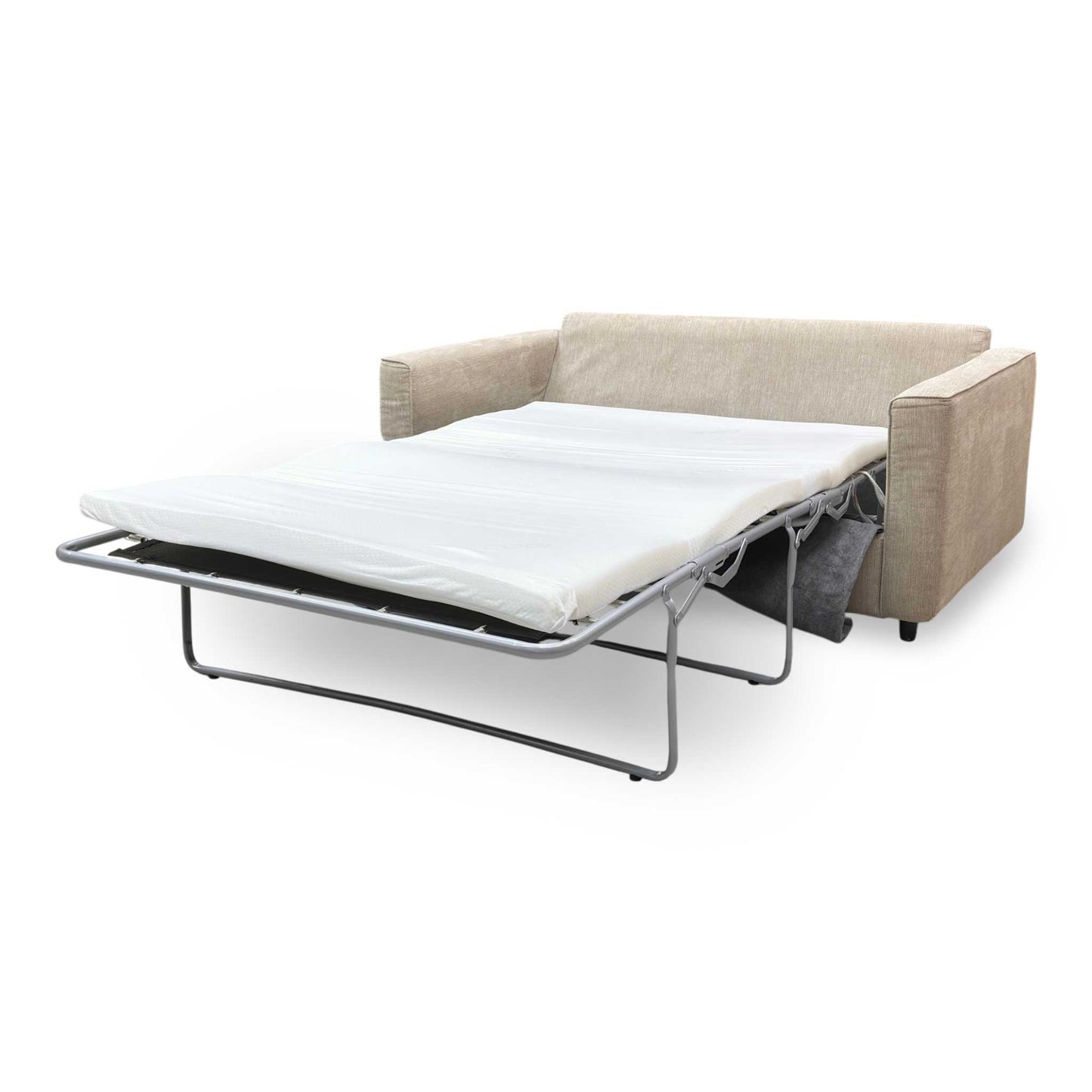 ‘Esprit’ Taupe Fabric 2 Seater Sofa Bed
