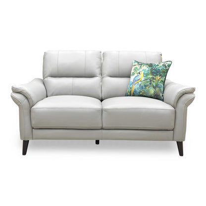‘Winner’ Oslo Cat-40:27 Light Grey Leather 2 Seater Sofa