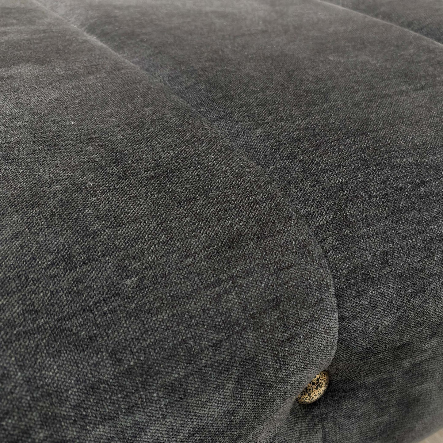 ‘Sumptuous’ Chamonix Anthracite Dk:Gold Fabric Large Bench Footstool