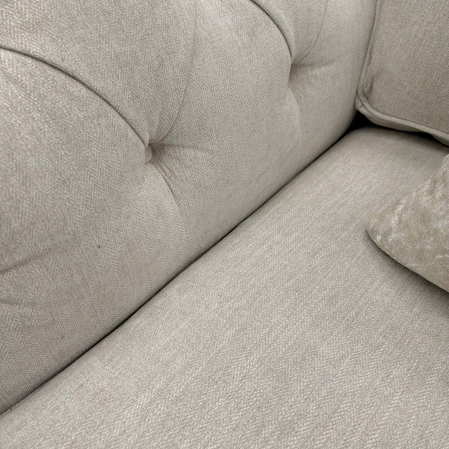 ‘Blenheim' Darwin Ivory Fabric Classic Back Snuggler Chair