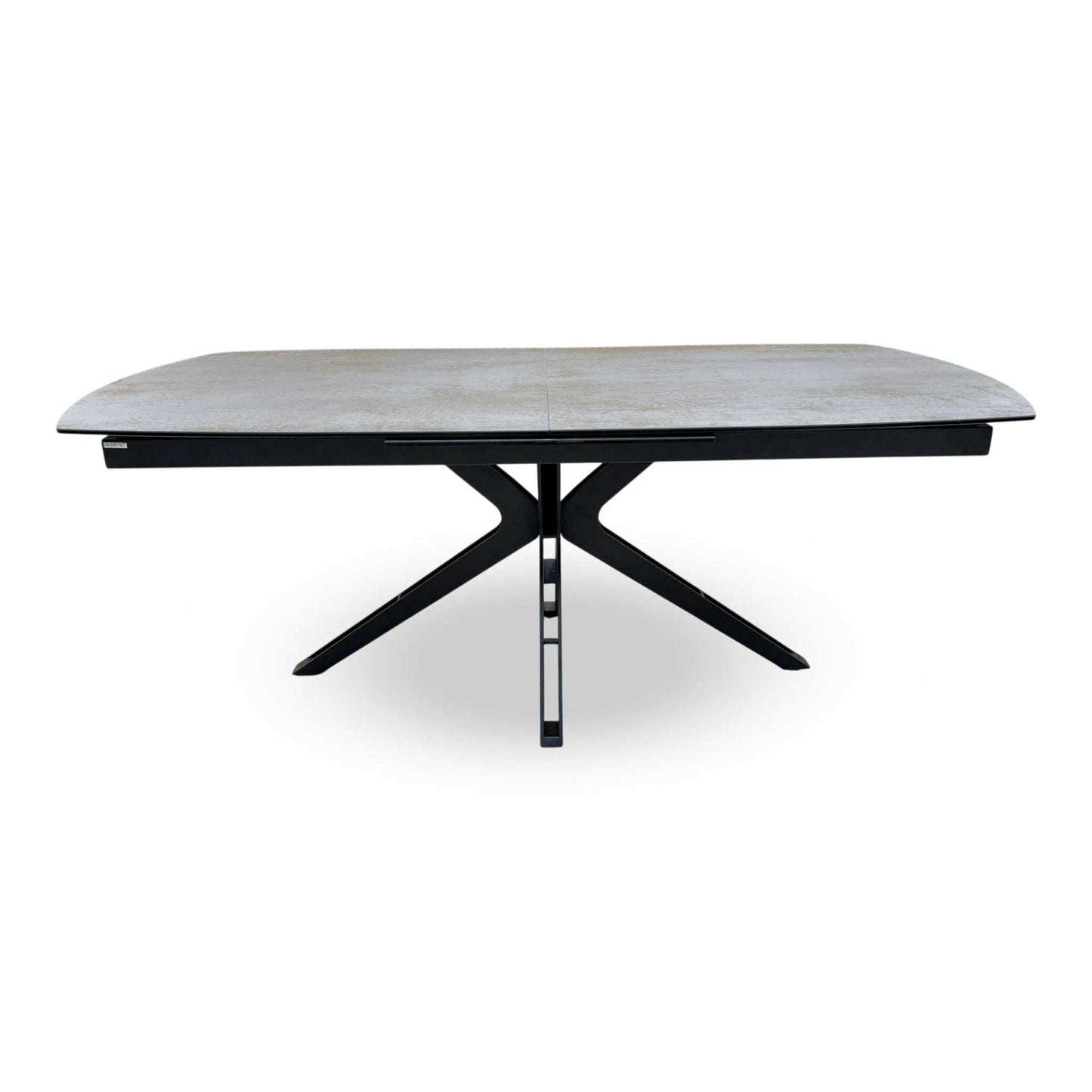 'Jose' Titanium Grey Ceramic Top 200cm Pop Up Extending Dining Table