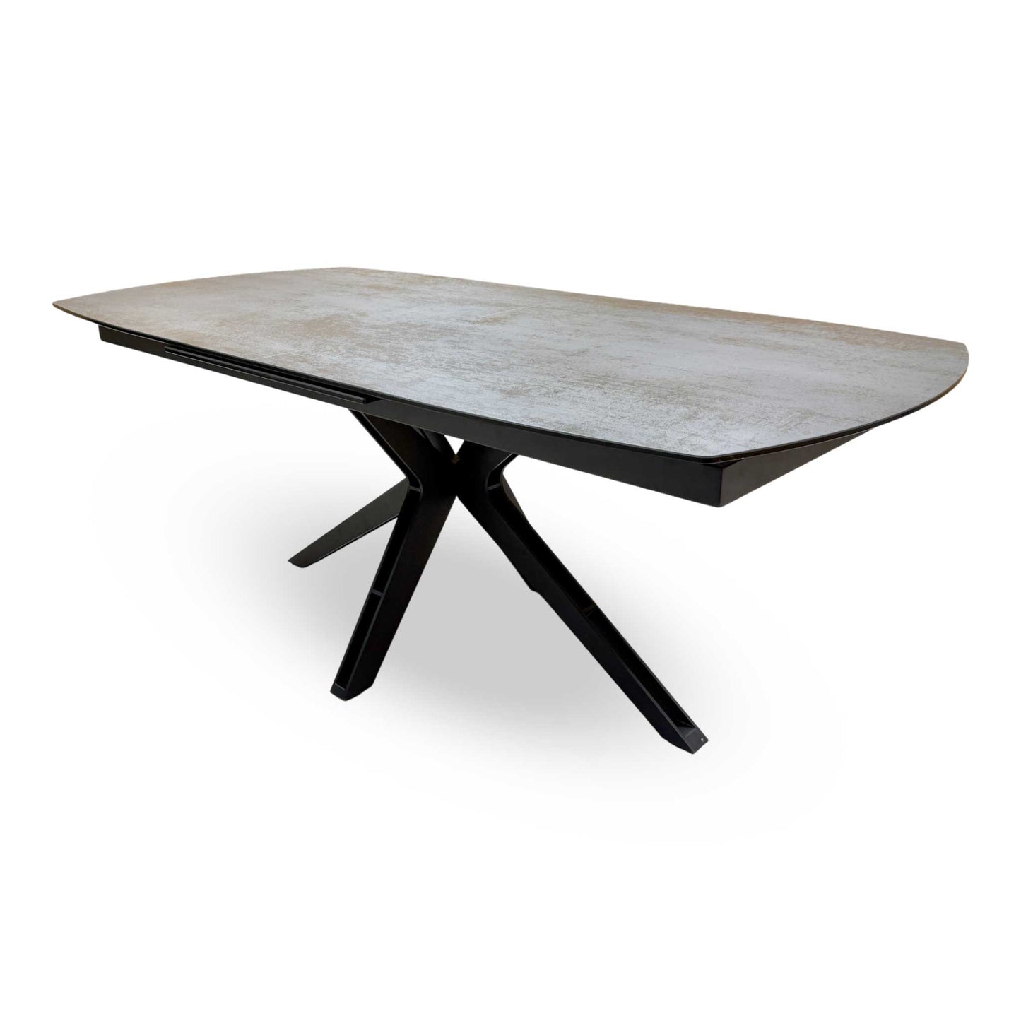 'Jose' Titanium Grey Ceramic Top 200cm Pop Up Extending Dining Table