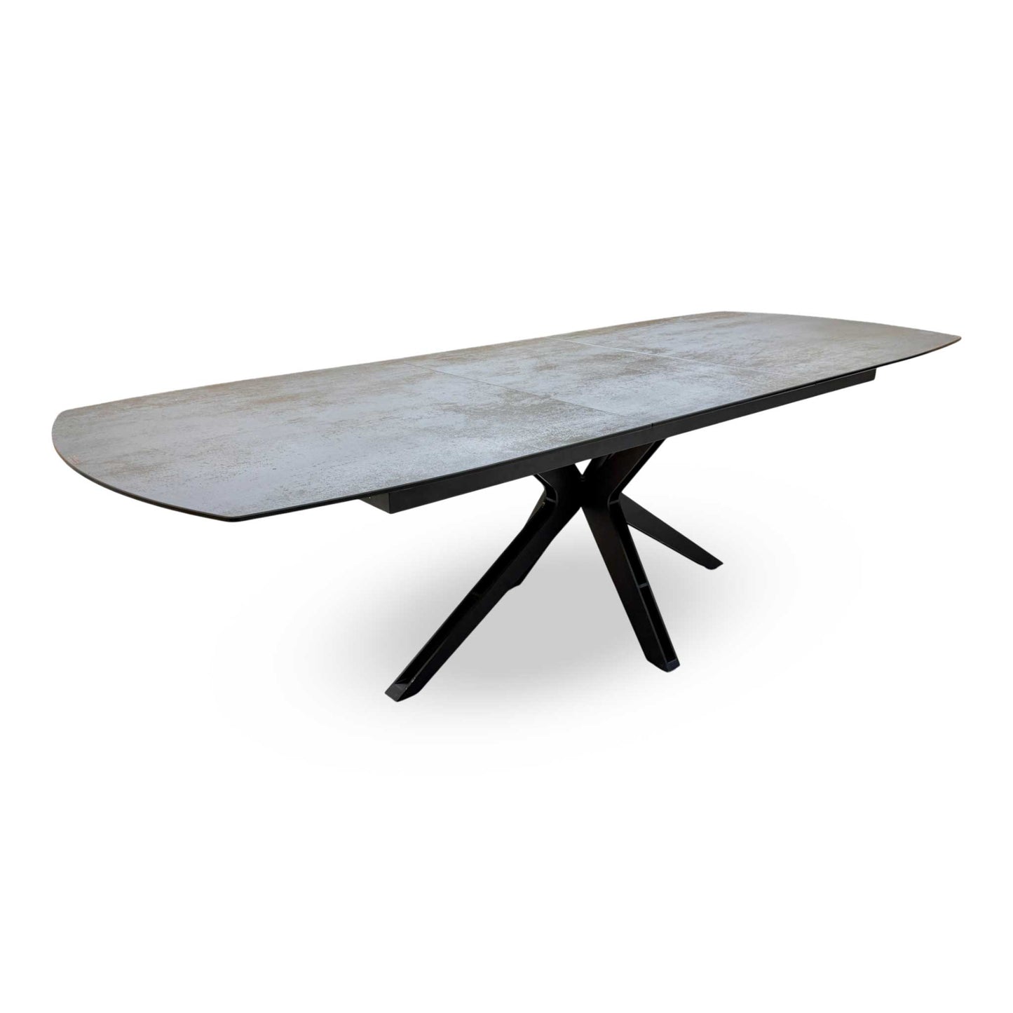 'Jose' Titanium Grey Ceramic Top 200cm Pop Up Extending Dining Table