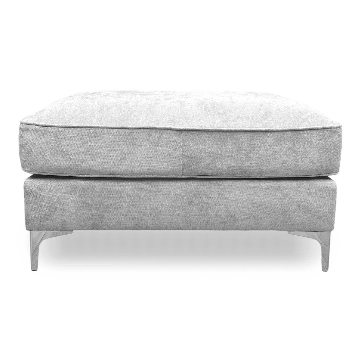 Legend Kingston Silver Fabric Footstool – view 4