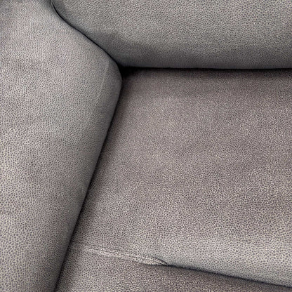 Detail shot of the Stingray Charcoal velvet fabric texture, illustrating the premium finish and luxurious feel of the material.