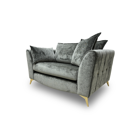 ‘Luella’ Luxe Chenille Alpine Green All Over Love Seat