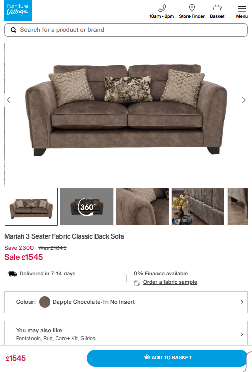 Price comparison